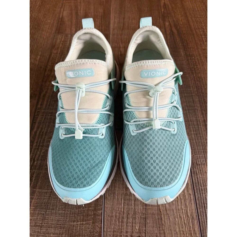 Vionic Drift London Leisure Sneakers Sz. 6.5 Wasabi & Mint